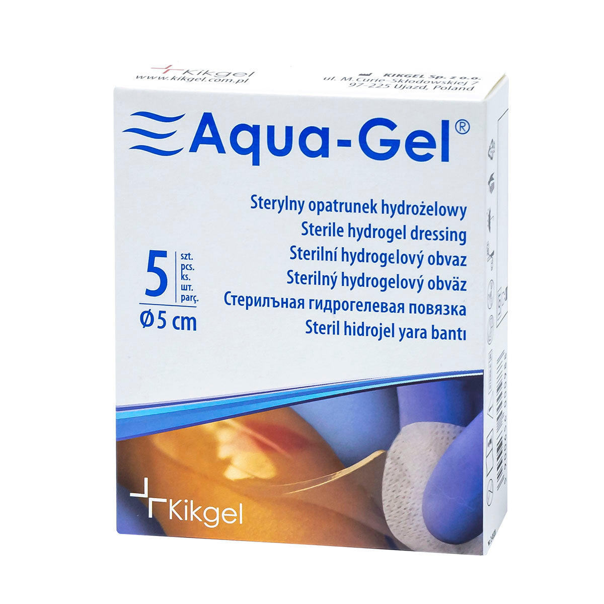 Aqua-Gel Hydrogelbandasjer, ø 5 cm