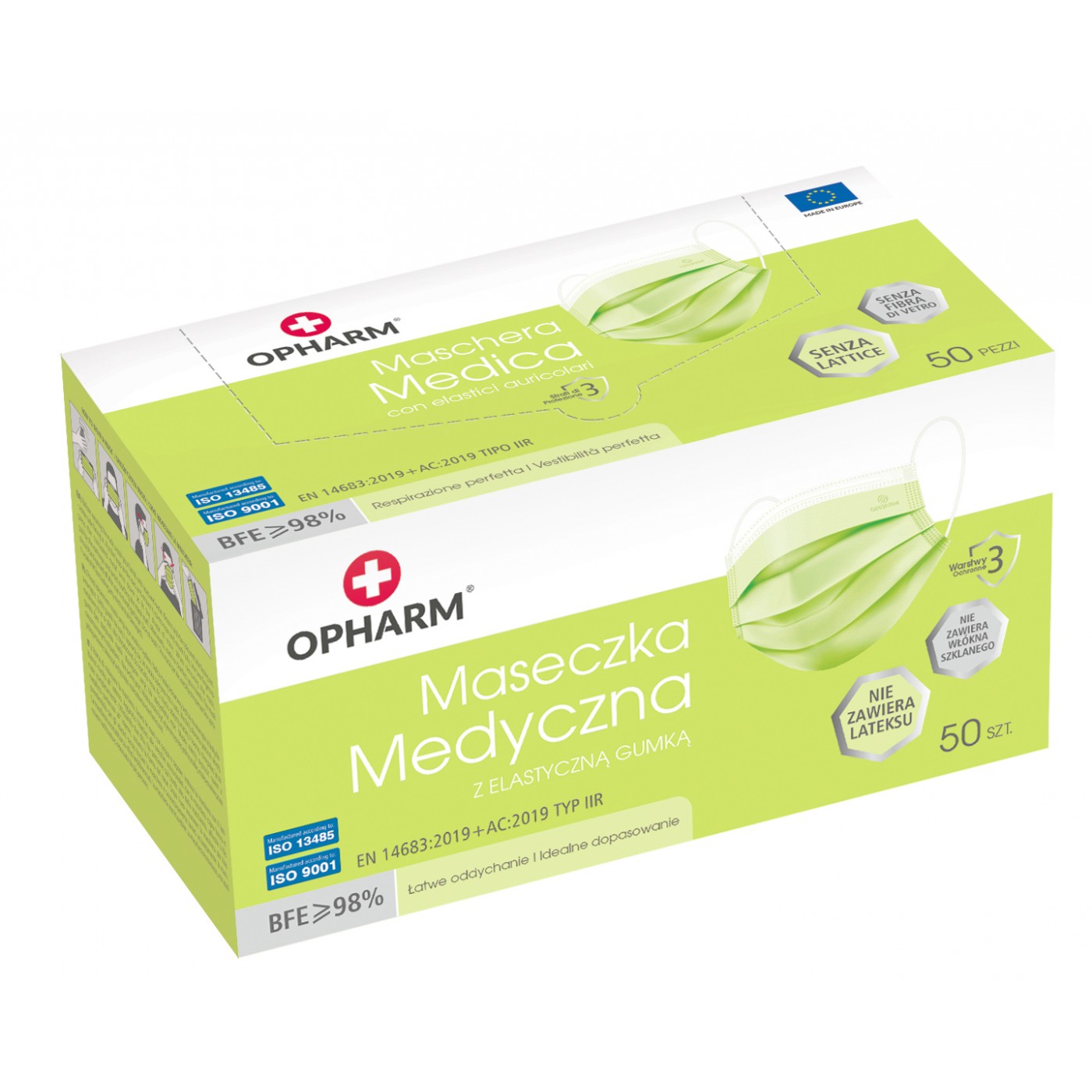 Munnbind LIME, 50 stk
