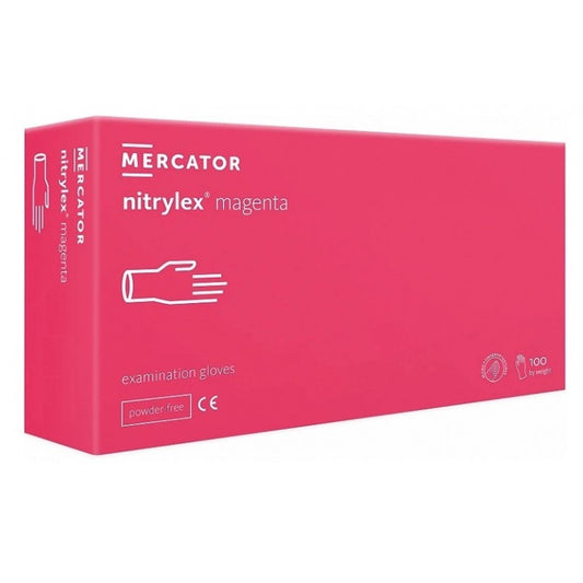 Nitrylhansker MAGENTA, 100 stk, S