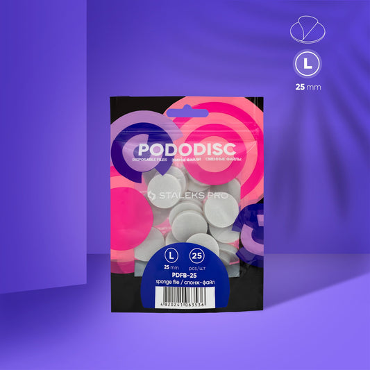 Staleks Pro hvite filer til PODODISC L EXPERT /sponge file/ 3 stk